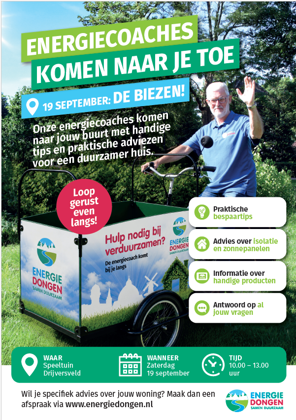 Energiecoaches gaan de wijk in flyer